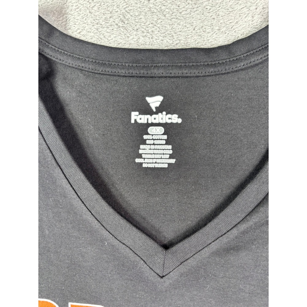 Fanatics Baltimore Orioles Womens 4X Black V-Neck Graphic T-Shirt MLB Baseball - Picture 3 of 5